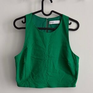 Green Crop Top for Women